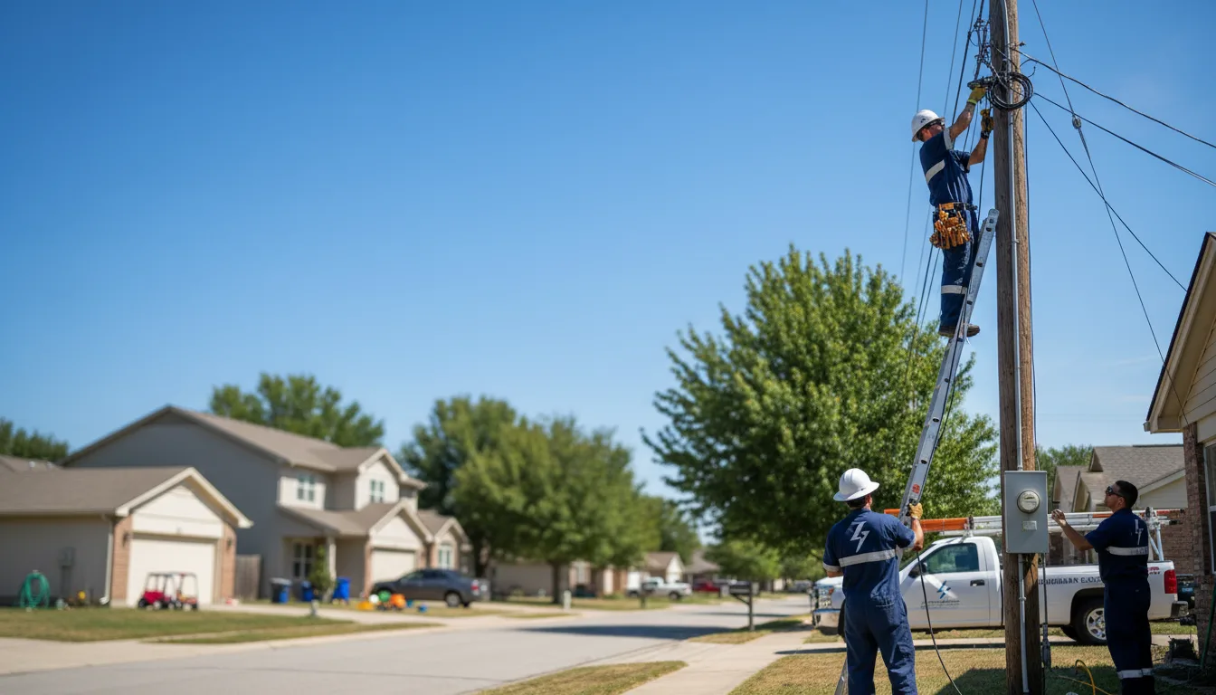 Residential electrician providing installation services in Grubville, MO